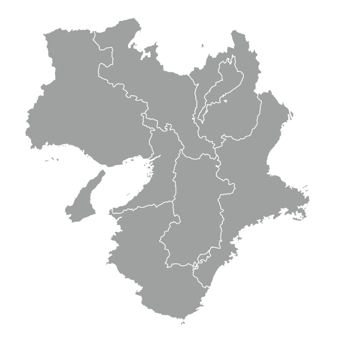 近畿一円の対応エリアマップ